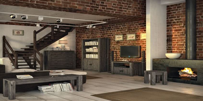 Stylowa komoda do salonu w barwie szlachetnej szarości