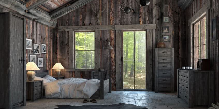 Aranżacja sypialni w rustykalnym stylu – wybierz sosnowe łóżka
